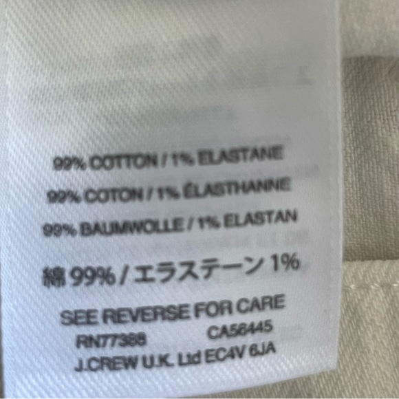 Madewell High-Rise Raw Hem Tile White Denim Shorts Size 26 - Picture 5 of 9